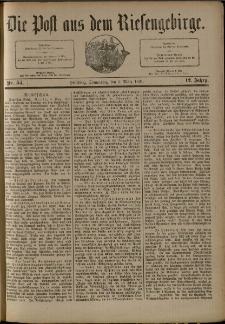 Die Post aus dem Riesengebirge, 1891, nr 54