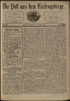 Die Post aus dem Riesengebirge, 1891, nr 69