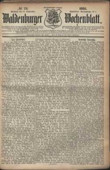Waldenburger Wochenblatt, Jg. 29, 1883, nr 73