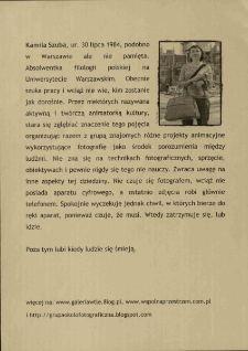 Kamila Szuba : Kopaniec - informator [Dokument życia społecznego]