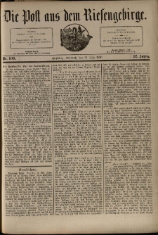 Die Post aus dem Riesengebirge, 1891, nr 109