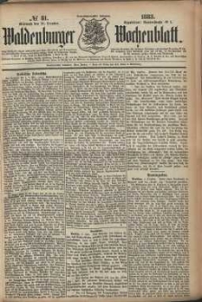 Waldenburger Wochenblatt, Jg. 29, 1883, nr 81