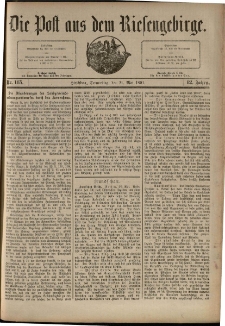 Die Post aus dem Riesengebirge, 1891, nr 115