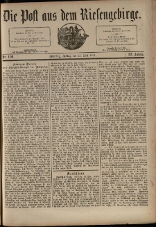 Die Post aus dem Riesengebirge, 1891, nr 116