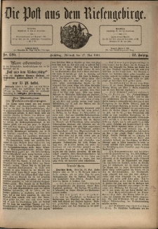 Die Post aus dem Riesengebirge, 1891, nr 120