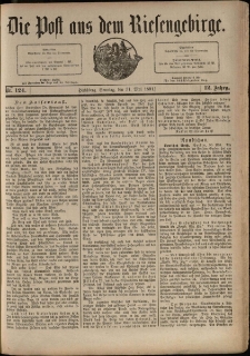 Die Post aus dem Riesengebirge, 1891, nr 124