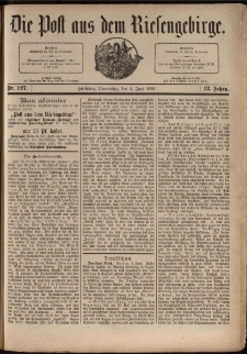 Die Post aus dem Riesengebirge, 1891, nr 127