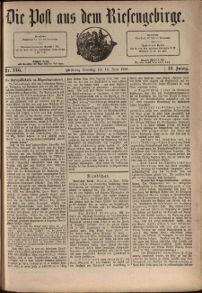 Die Post aus dem Riesengebirge, 1891, nr 136