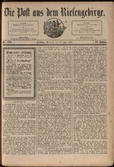 Die Post aus dem Riesengebirge, 1891, nr 138