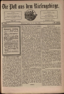 Die Post aus dem Riesengebirge, 1891, nr 140