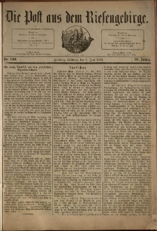 Die Post aus dem Riesengebirge, 1892, nr 126