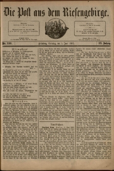 Die Post aus dem Riesengebirge, 1892, nr 130