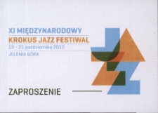 XI Międzynarodowy Krokus Jazz Festiwal - zaproszenie [Dokument życia społecznego]