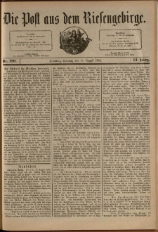 Die Post aus dem Riesengebirge, 1892, nr 189