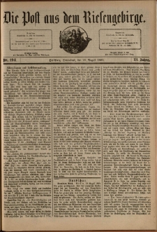 Die Post aus dem Riesengebirge, 1892, nr 194