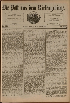 Die Post aus dem Riesengebirge, 1892, nr 196