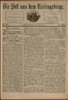 Die Post aus dem Riesengebirge, 1892, nr 200