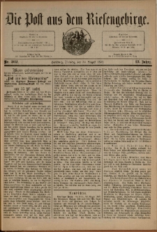 Die Post aus dem Riesengebirge, 1892, nr 202