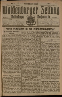 Waldenburger Zeitung, Jg. 67, 1921, nr 2