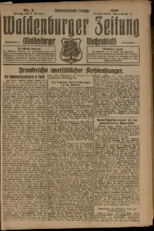 Waldenburger Zeitung, Jg. 67, 1921, nr 5