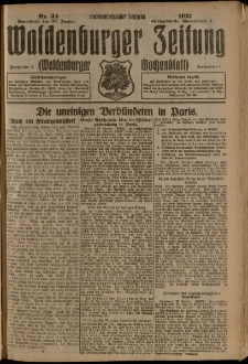 Waldenburger Zeitung, Jg. 67, 1921, nr 24