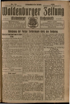 Waldenburger Zeitung, Jg. 67, 1921, nr 28