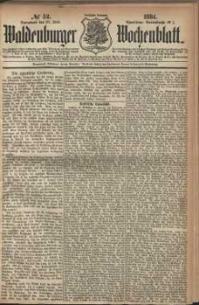 Waldenburger Wochenblatt, Jg. 30, 1884, nr 52
