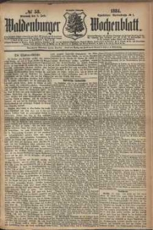Waldenburger Wochenblatt, Jg. 30, 1884, nr 53
