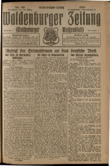 Waldenburger Zeitung, Jg. 67, 1921, nr 60