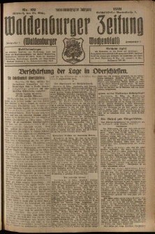 Waldenburger Zeitung, Jg. 67, 1921, nr 69