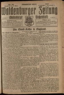 Waldenburger Zeitung, Jg. 67, 1921, nr 82