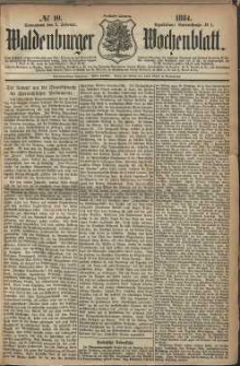 Waldenburger Wochenblatt, Jg. 30, 1884, nr 10