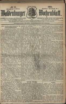 Waldenburger Wochenblatt, Jg. 30, 1884, nr 11