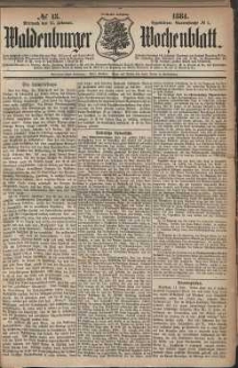 Waldenburger Wochenblatt, Jg. 30, 1884, nr 13