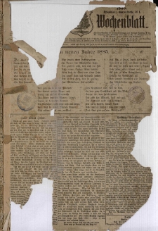 Waldenburger Wochenblatt, Jg. 31, 1885, nr 1