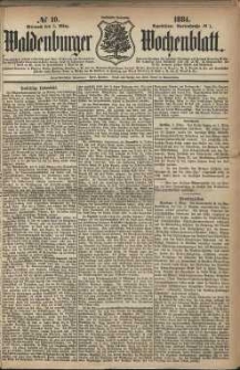 Waldenburger Wochenblatt, Jg. 30, 1884, nr 19