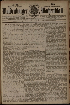 Waldenburger Wochenblatt, Jg. 31, 1885, nr 88