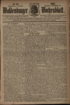 Waldenburger Wochenblatt, Jg. 31, 1885, nr 90