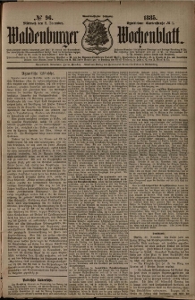 Waldenburger Wochenblatt, Jg. 31, 1885, nr 96