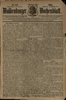 Waldenburger Wochenblatt, Jg. 31, 1885, nr 101