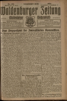 Waldenburger Zeitung, Jg. 67, 1921, nr 135