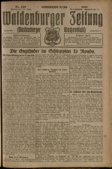 Waldenburger Zeitung, Jg. 67, 1921, nr 139