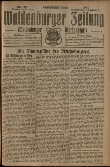 Waldenburger Zeitung, Jg. 67, 1921, nr 142
