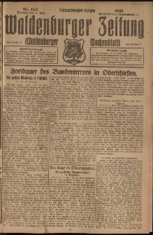 Waldenburger Zeitung, Jg. 67, 1921, nr 154