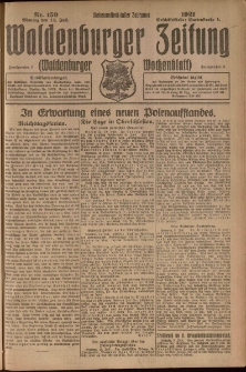 Waldenburger Zeitung, Jg. 67, 1921, nr 159
