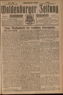 Waldenburger Zeitung, Jg. 67, 1921, nr 160