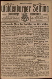 Waldenburger Zeitung, Jg. 67, 1921, nr 163