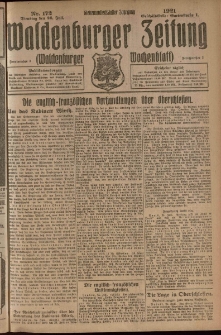 Waldenburger Zeitung, Jg. 67, 1921, nr 172