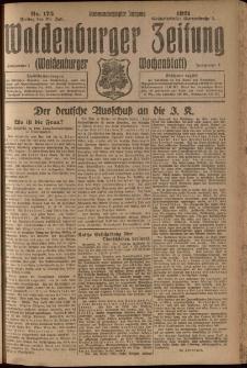 Waldenburger Zeitung, Jg. 67, 1921, nr 175