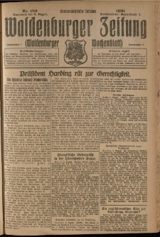 Waldenburger Zeitung, Jg. 67, 1921, nr 182